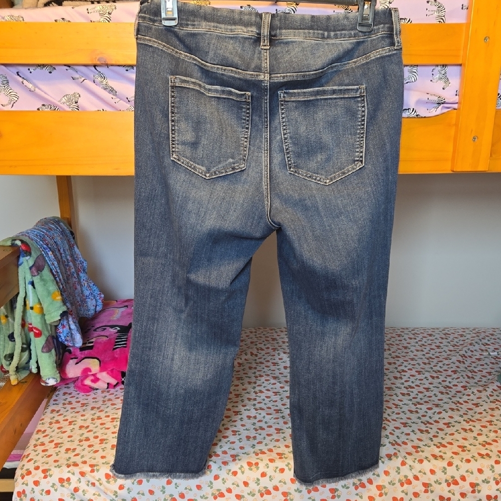 Liverpool Dark Blue Cropped Jeans - Picture 5 of 7